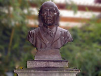 Denkmal f&uuml;r Gustav Theodor Fechner im Leipziger Zoo